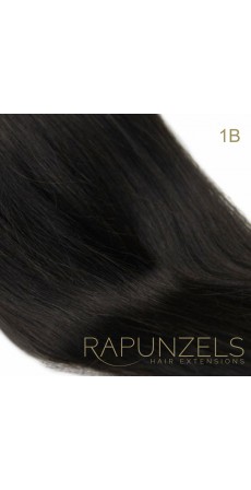 110 Gram 18" Hair Weave/Weft Colour #1B Natural Off Black Black (Full Head)